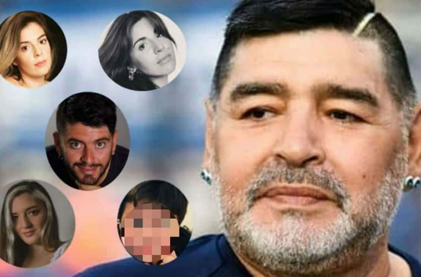 La cifra que se repartirían los hijos de Diego Maradona por la herencia