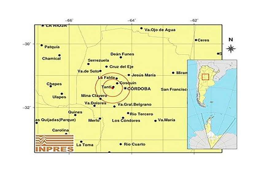 Un sismo de 4.5 grados de magnitud sacudió todo Córdoba