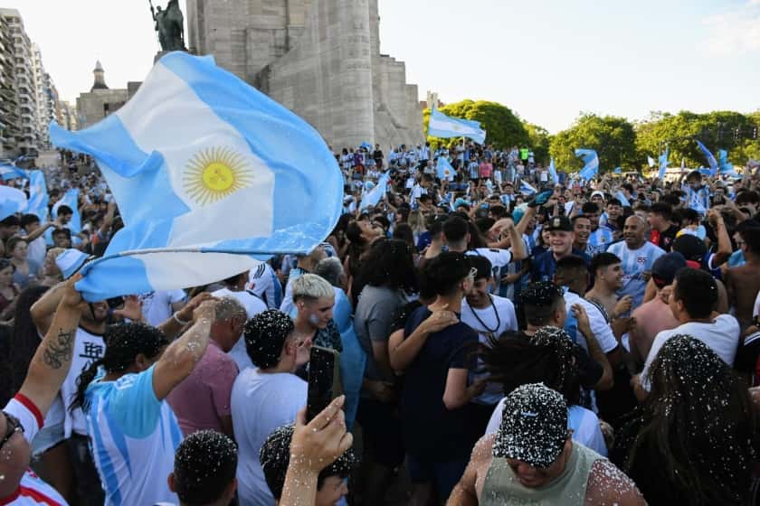 Argentina a la final: monumental festejo en Rosario