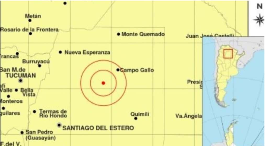 Un sismo de 6,5 grados se registró en Santiago del Estero