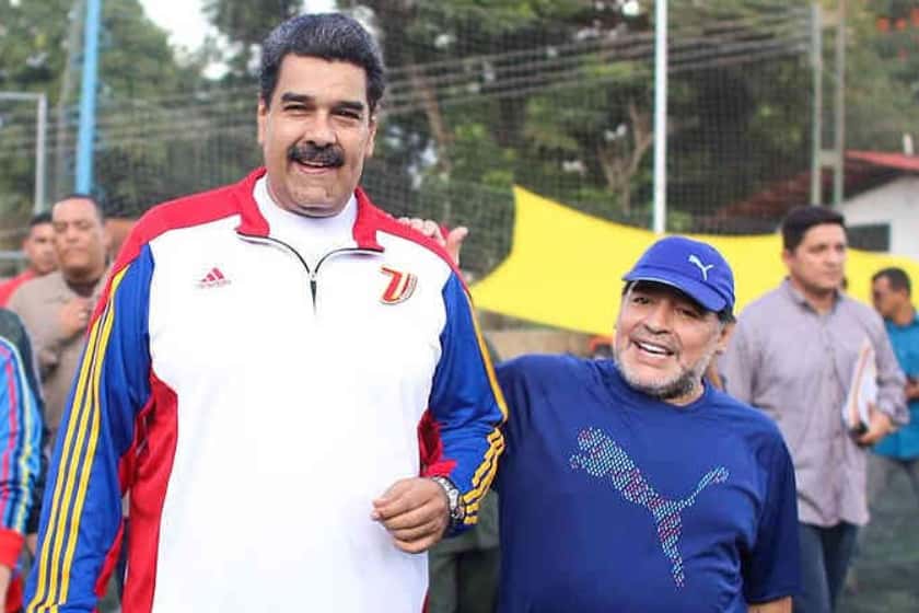 Maduro insinuó que Maradona fue asesinado: “Primero acabaron con Diego y después querían hacerlo con Cristina Kirchner”