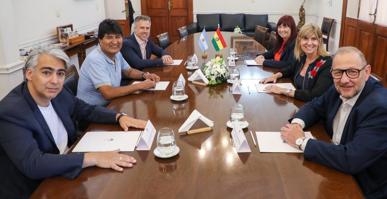 Alejandra Rodenas recibió al expresidente del Estado Plurinacional de Bolivia, Evo Morales