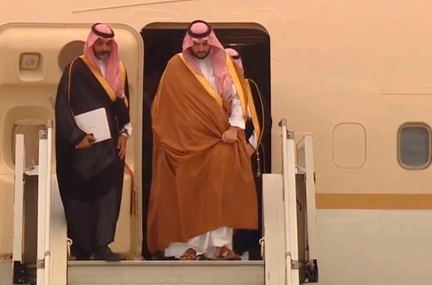 El príncipe de Arabia Saudita arribó a Buenos Aires para la cumbre del G20