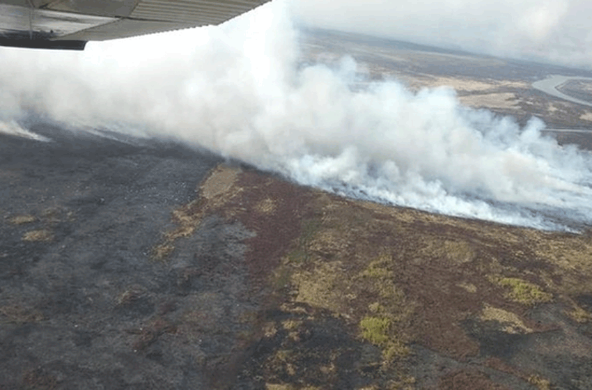 Otra vez lo mismo: por un nuevo incendio en las islas debieron salir los aviones hidrantes