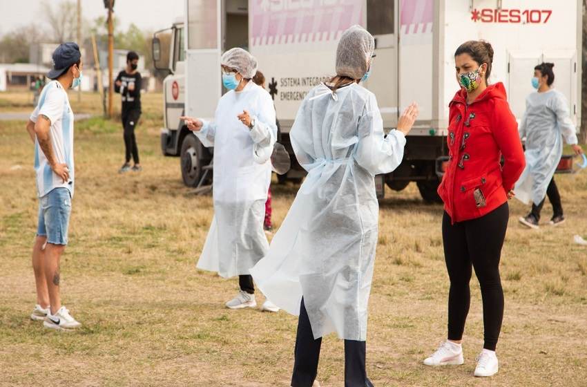 Coronavirus en Rosario: realizaron testeos masivos en distintos barrios