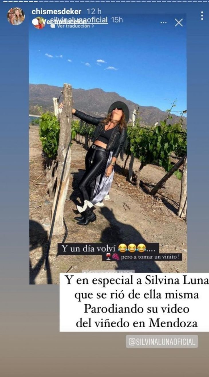 Silvina Luna volvió al viñedo de Mendoza y parodió su video íntimo –  Rosario Nuestro