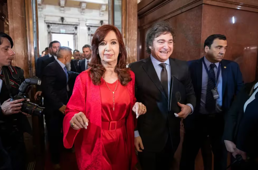 Cristina Kirchner y Javier Milei