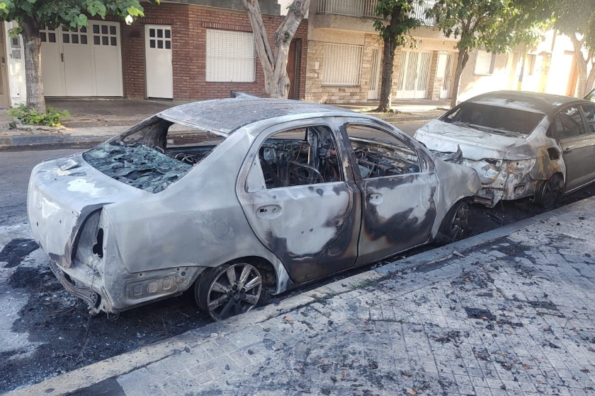 auto incendiado