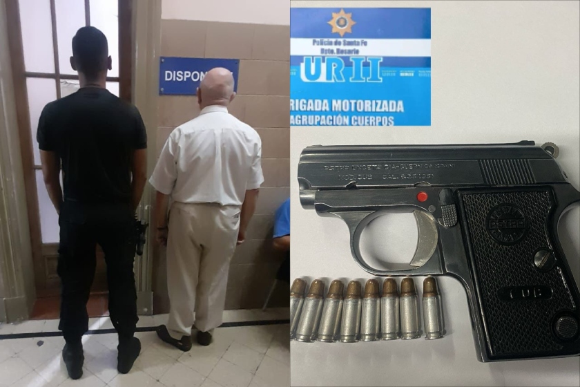 Detuvieron a un hombre de 76 años armado por amenazas en la calle ...