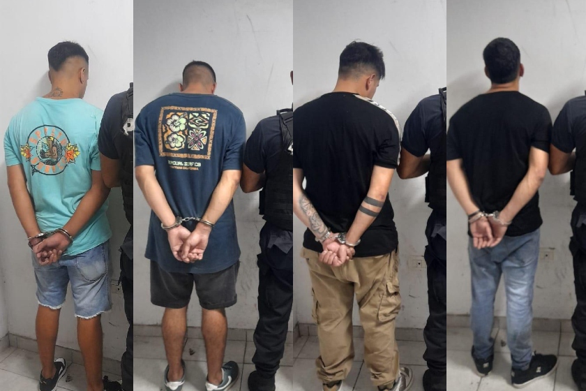 detenidos daño auto