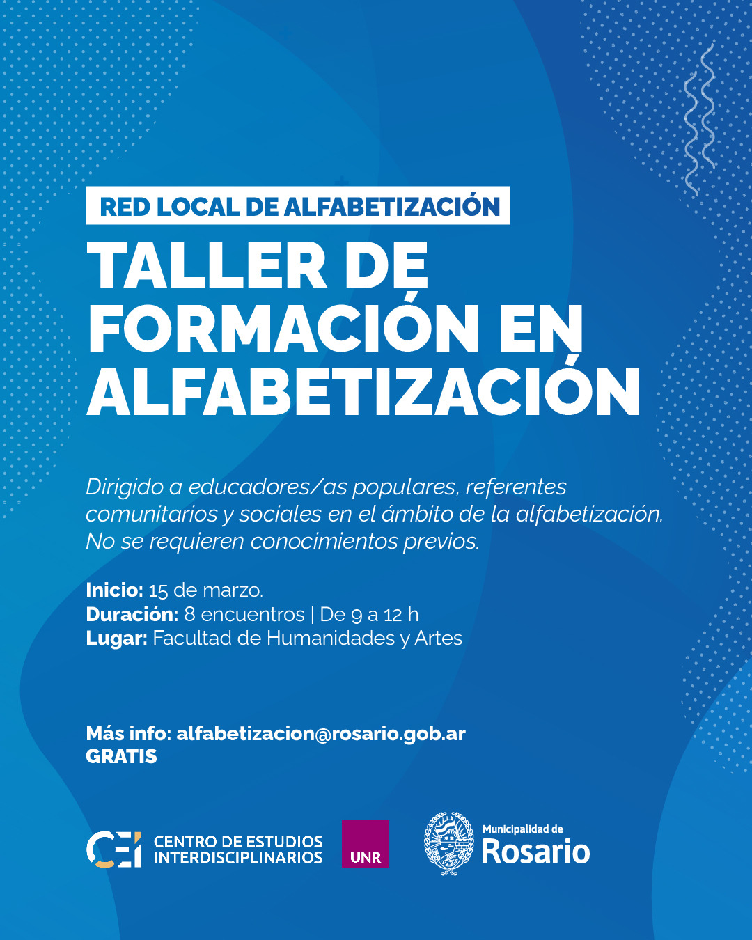 taller de formación en alfabetización