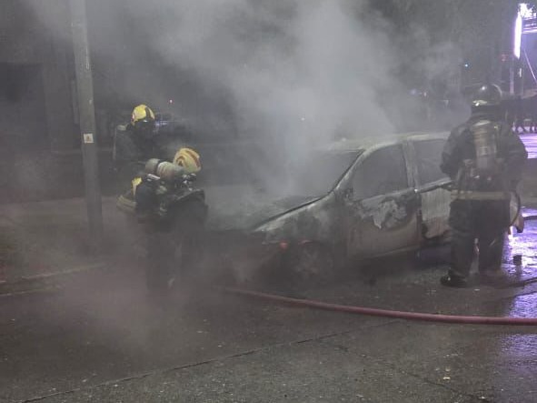 auto incendiado