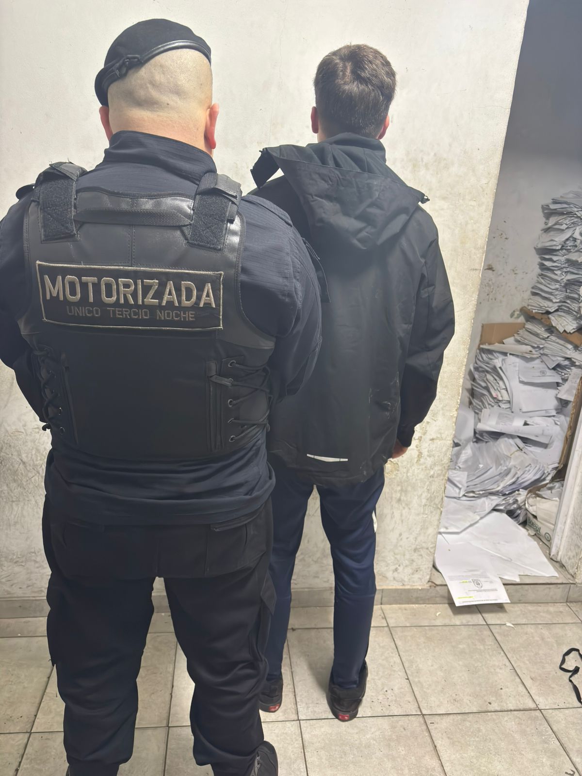 detenido moto