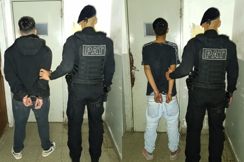 detenidos moto robada