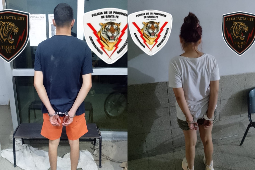 detenidos amenaza arma