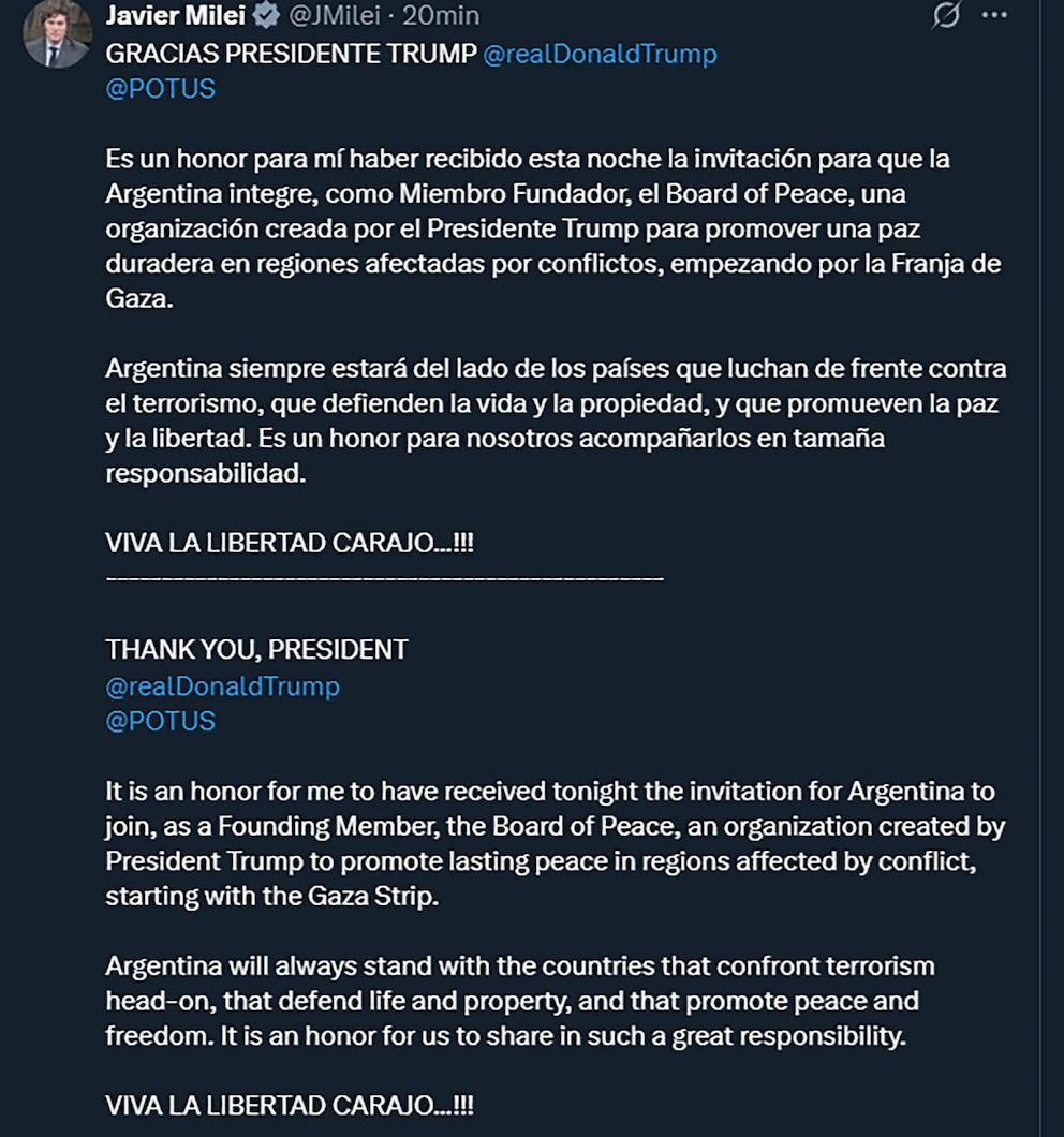 milei estados unidos