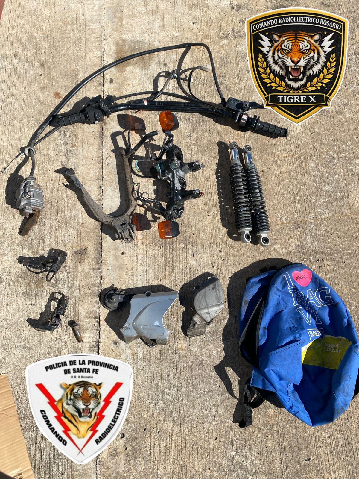 detenidos motopartes