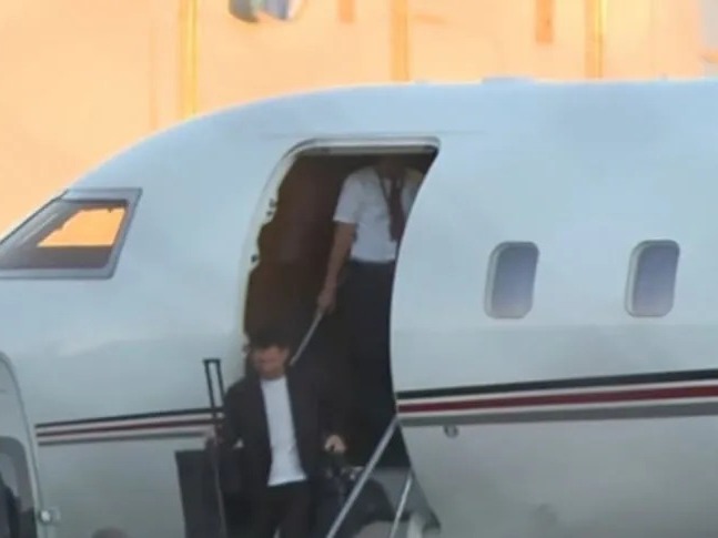 Messi llegó a la Argentina.