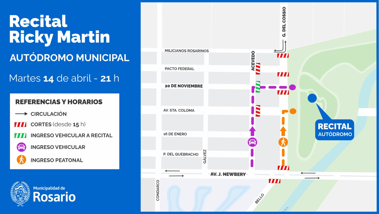 ricky martín autódromo de rosario 2026