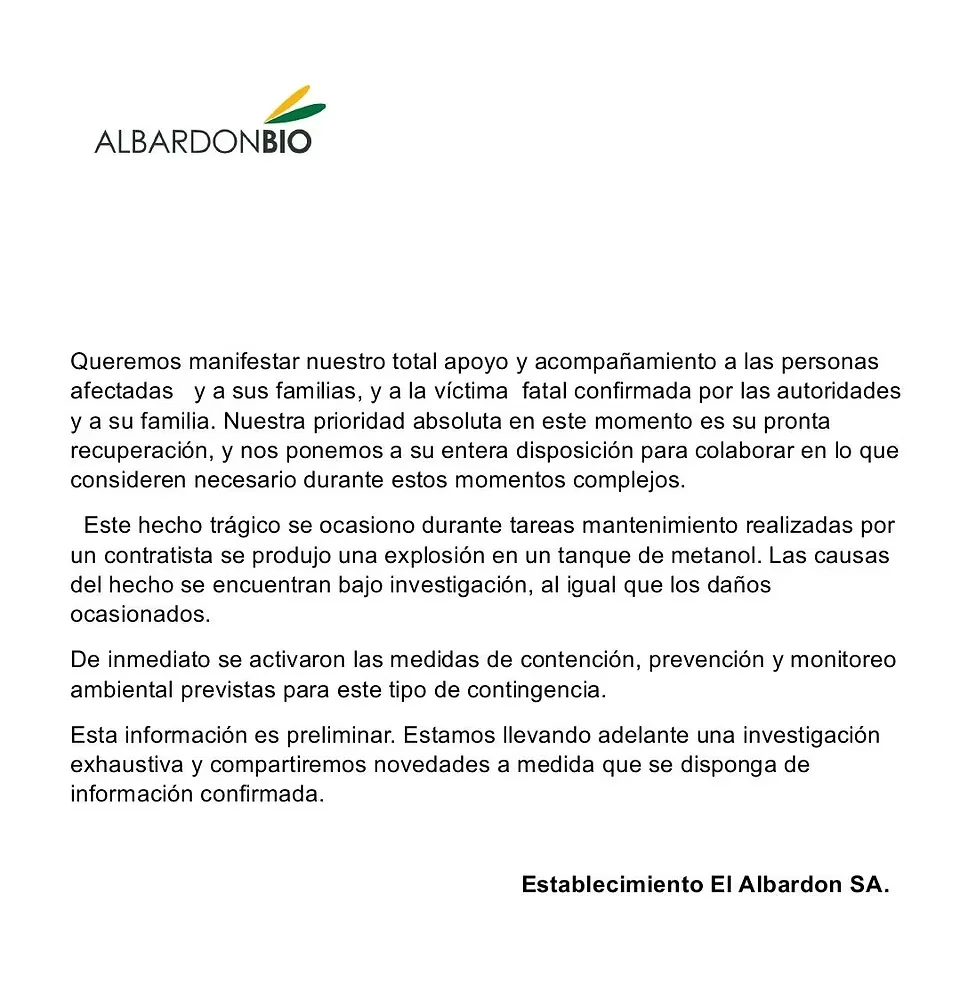 el abardon comunicado